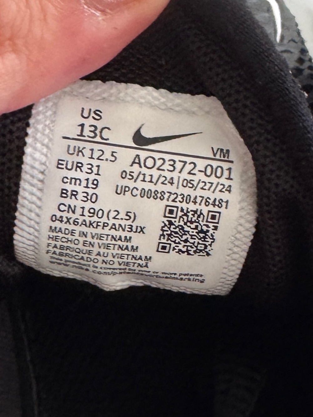 Nike air 270 max black white - Picture 5 of 5